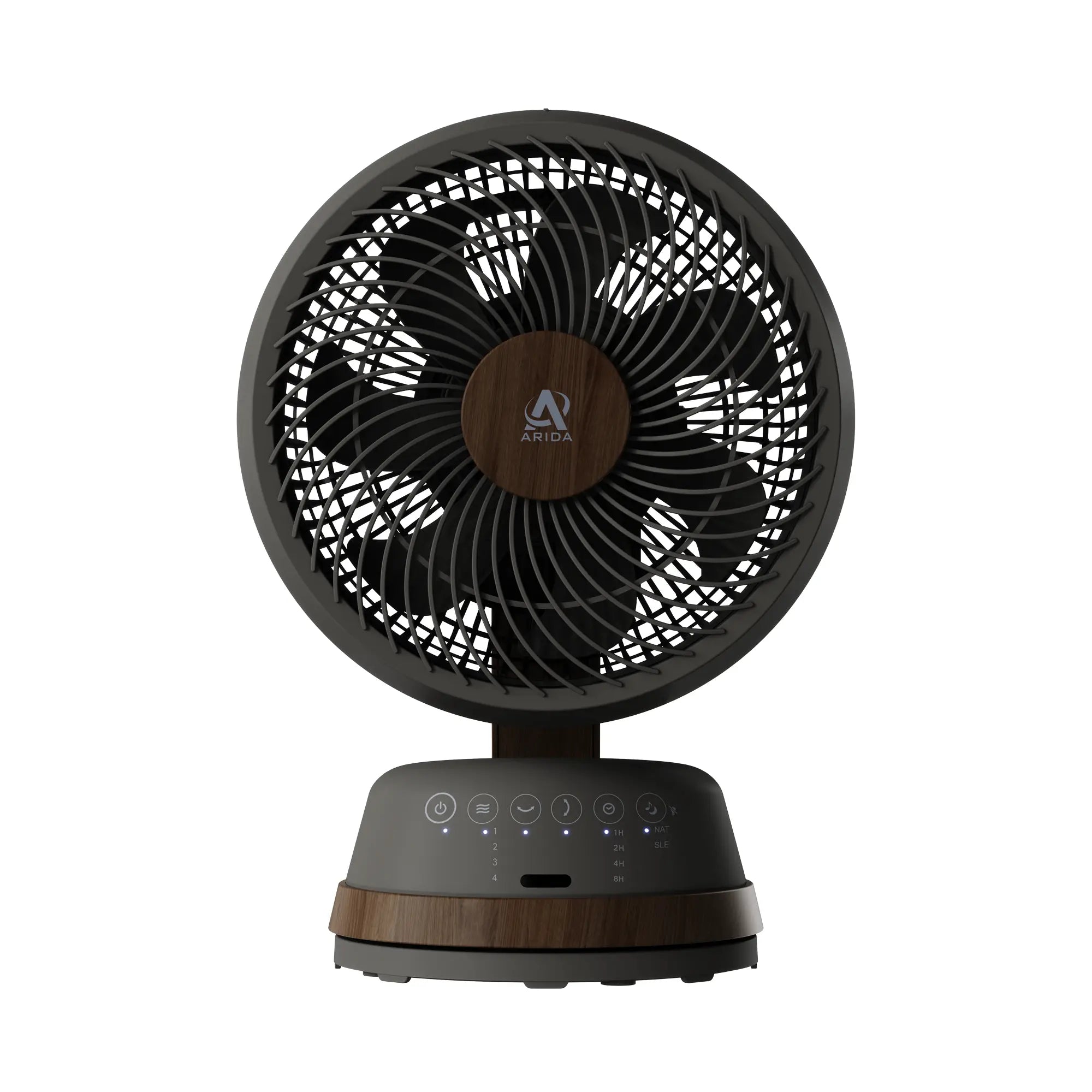 Arida Breeze powerful and quiet table fan (white/dark)