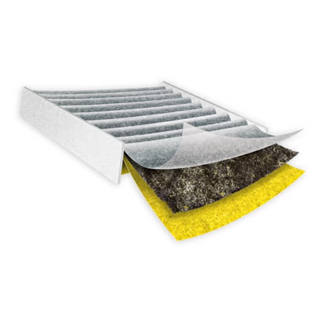 Boneco AH300 filter oppbygging